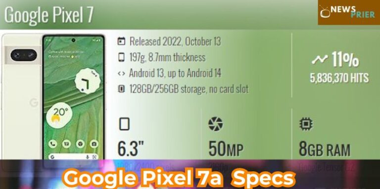 Google Pixel 7a Vs Google Pixel 7 Specs